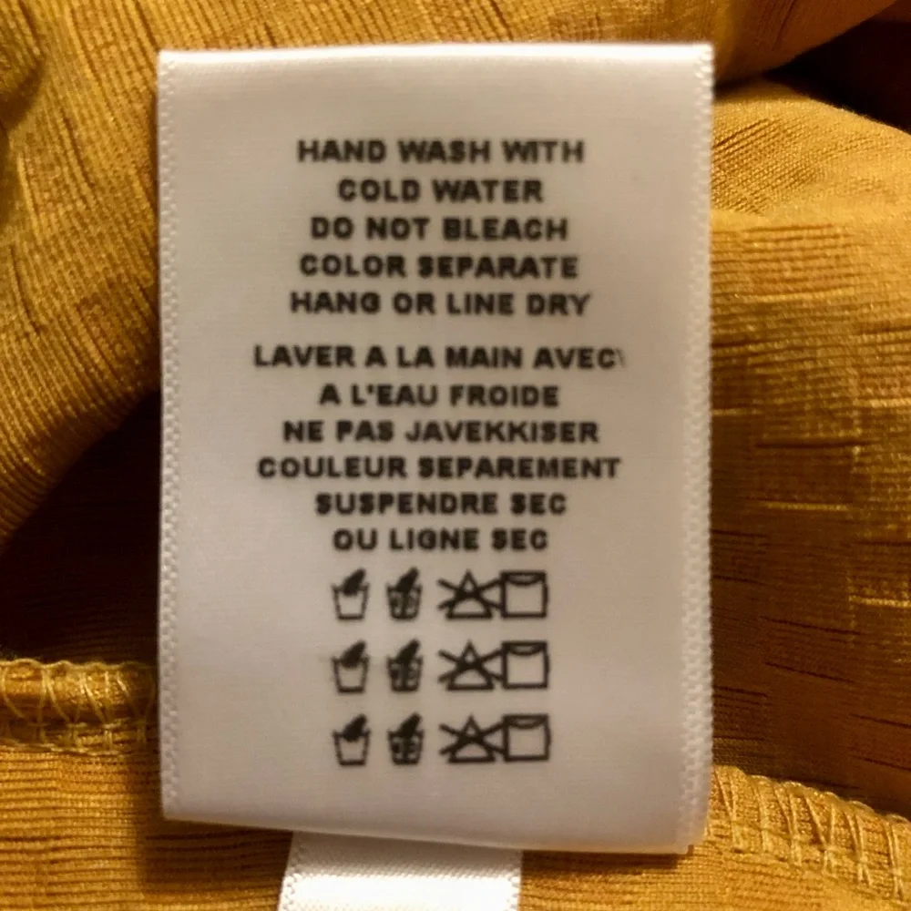 Anthropologie Eri + Ali Overture textured mock neck mustard yellow tank top, XS - Picture 9 of 10